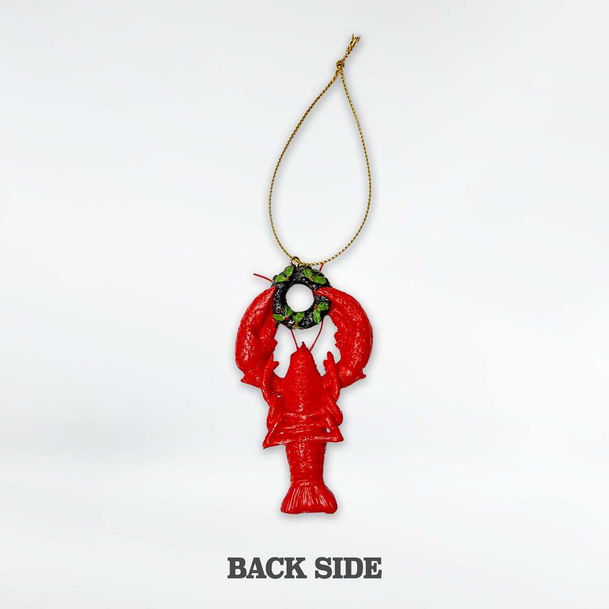 Boston Lobster and Wreath Holiday Ornament