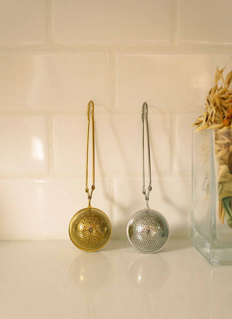 Stainless Steel Tea Strainer | Infuser | Bestseller: Silver