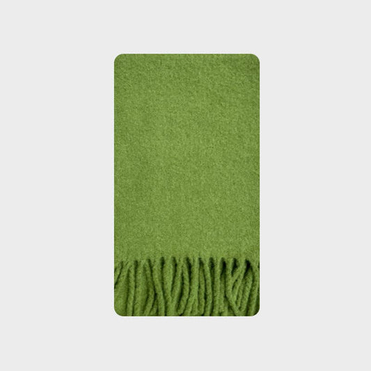 Green Oversized Wool Scarf