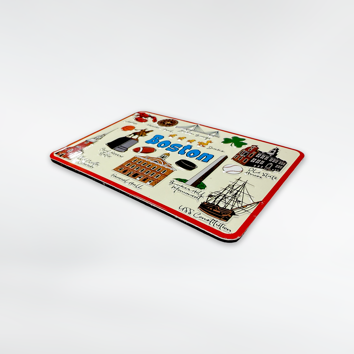 Boston Cartoon Icons Magnet