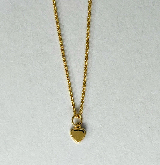 Tiny Gold Filled Heart Necklace