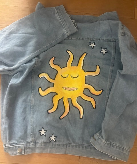 Big Sun Handpainted Denim Jacket