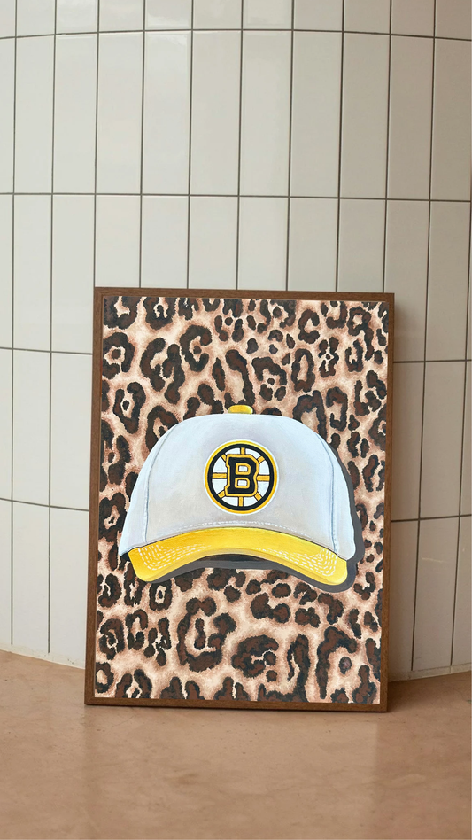 Bruins Hat Art Print