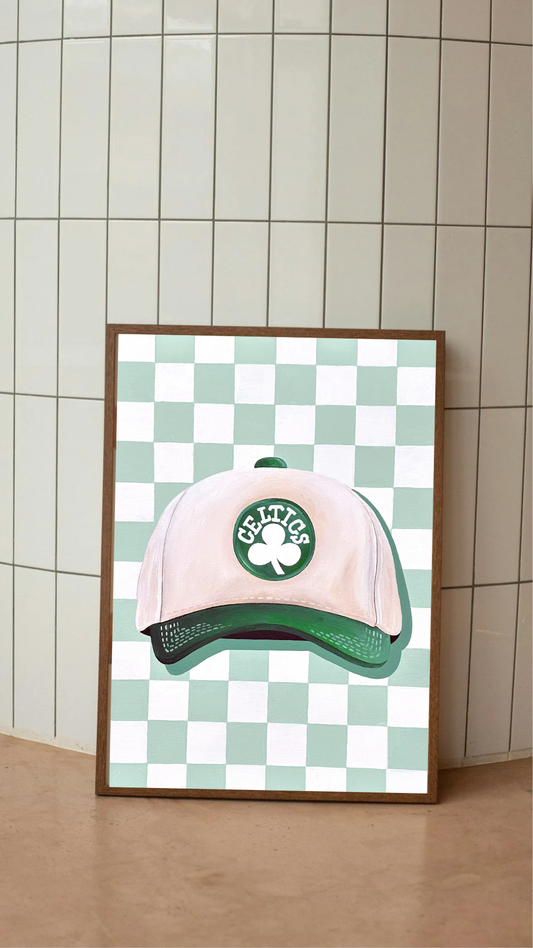 Celtics Hat Art Print