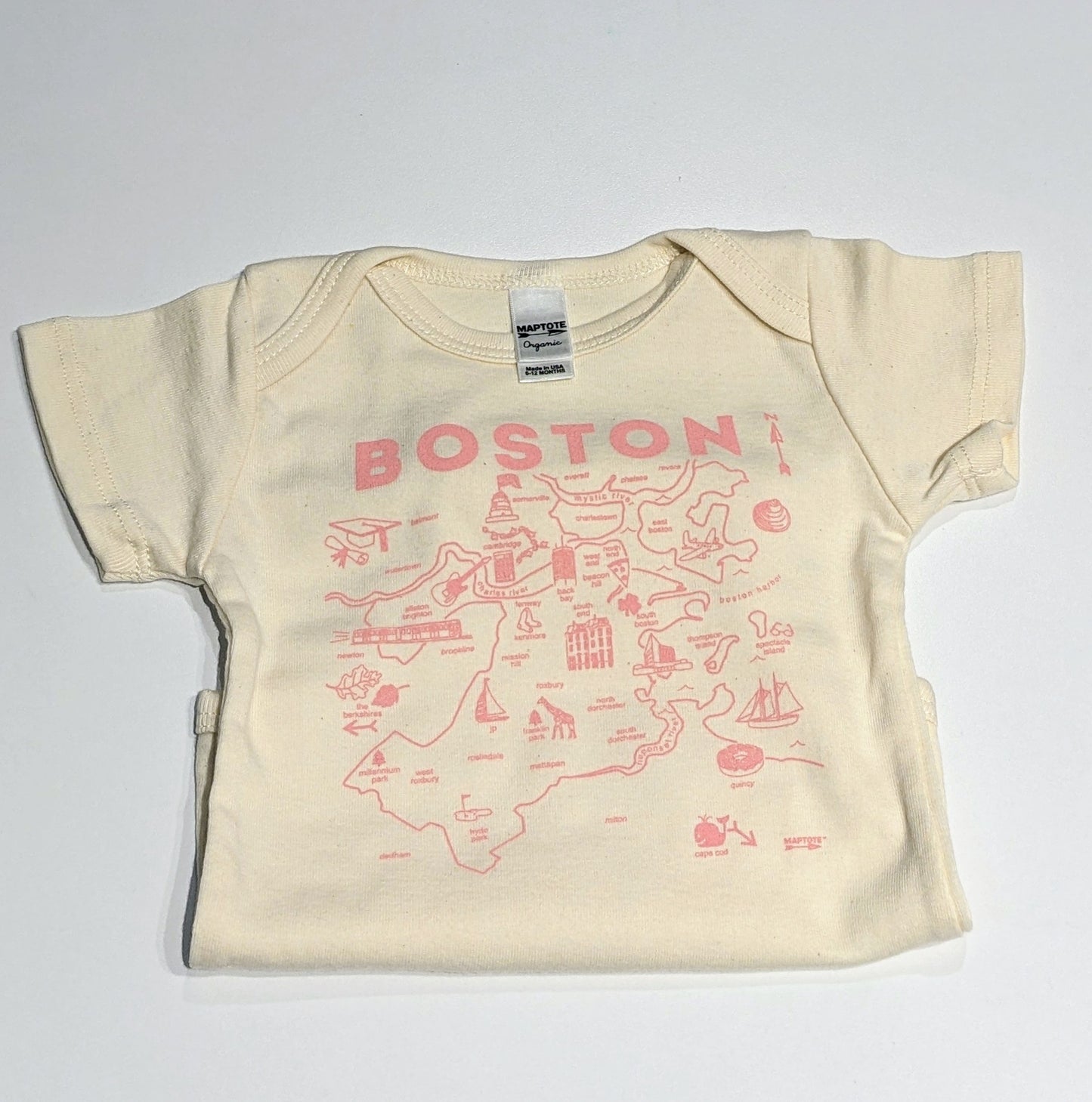 Pink Boston Onesie