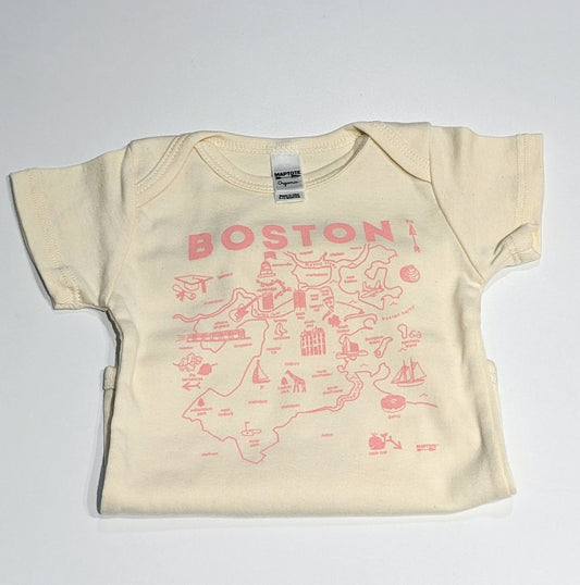 Pink Boston Onesie