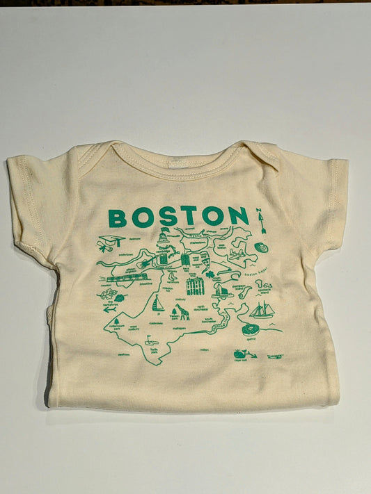 Green Boston Onesie