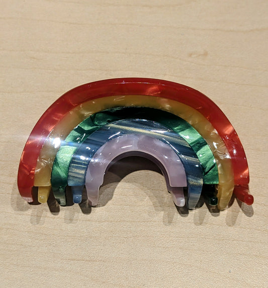 Rainbow Claw Clip