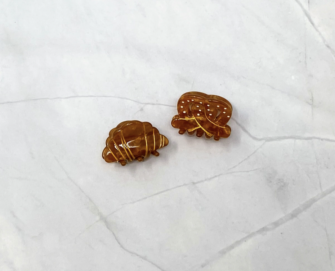 Mini Croissant Claw Clip
