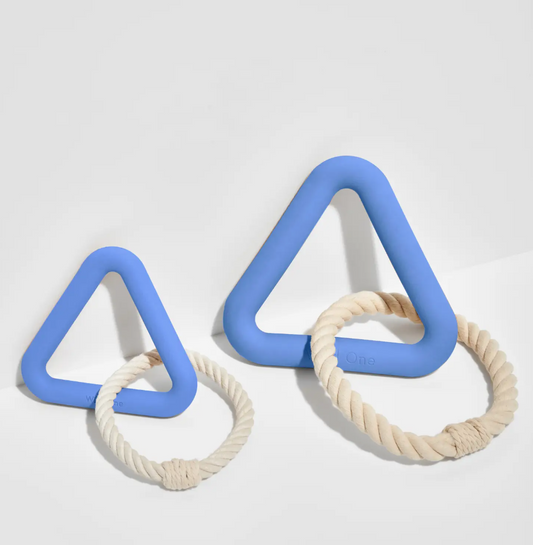 Blue Triangle Tug Toy