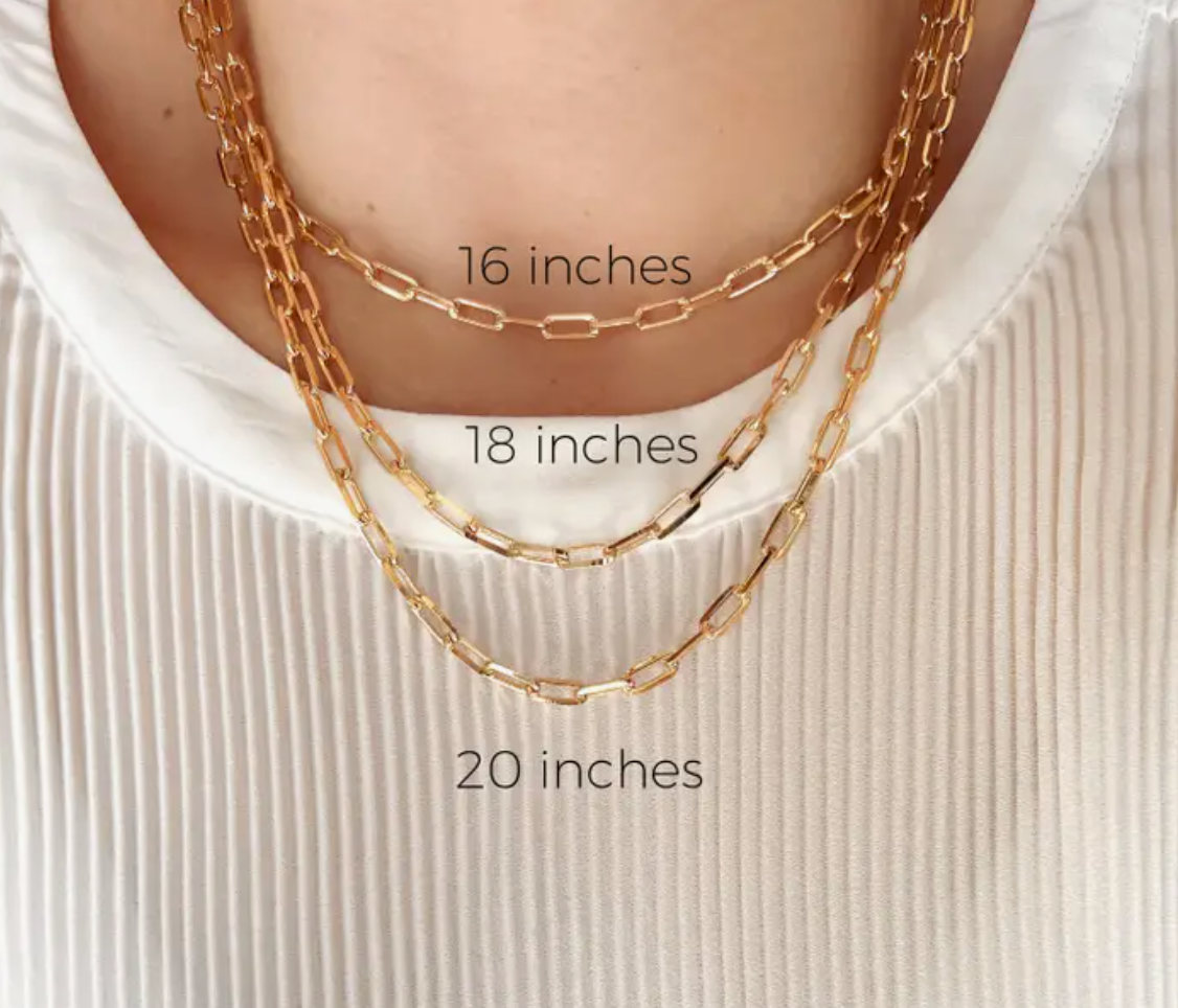 Gold Filled Paperclip Necklace