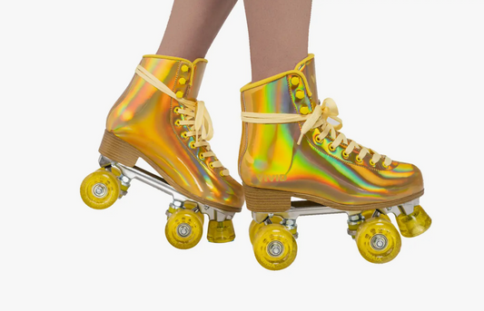 Gold Prisma Roller Skates