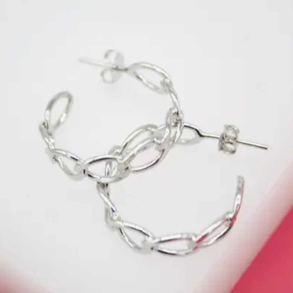 Large Cuban Chain Hoops
