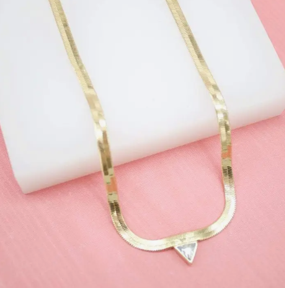 Cleo Herringbone Necklace