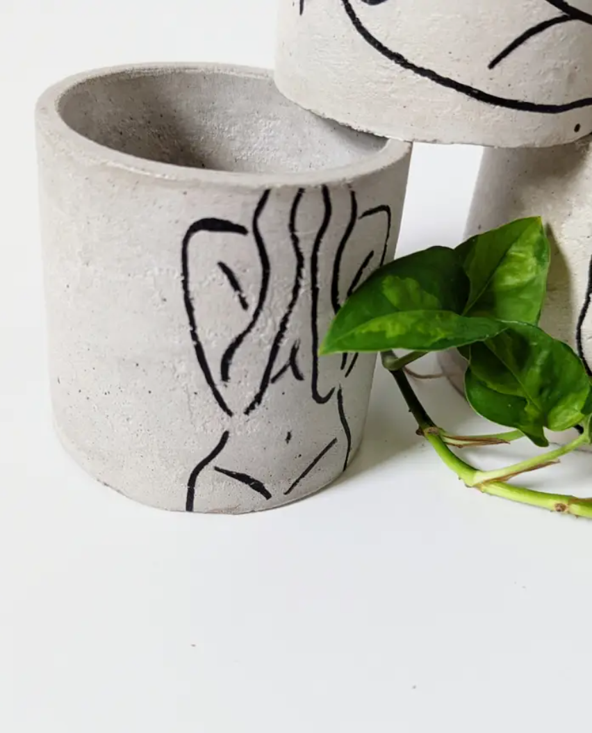 Silhouette Concrete Planter