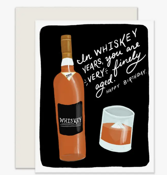 Whisky Years Birthday Card