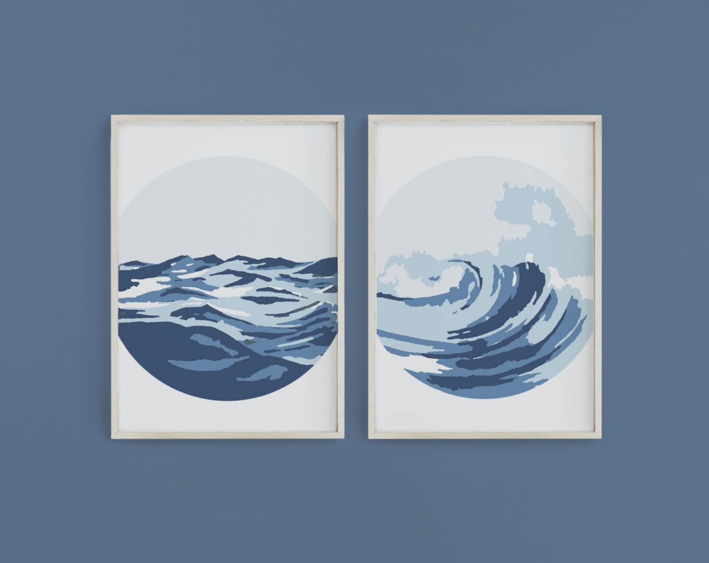 Ocean Waves Paint-By-Numbers kit (2 Pack)