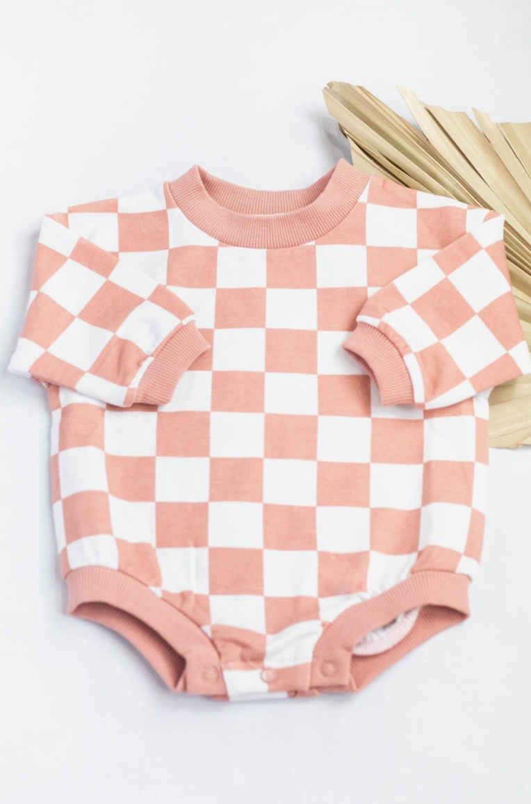 Checkered Baby Onesies