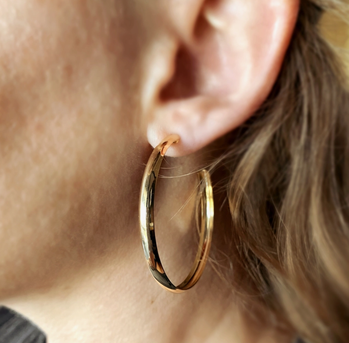 Gold Filled 50mm Hoops