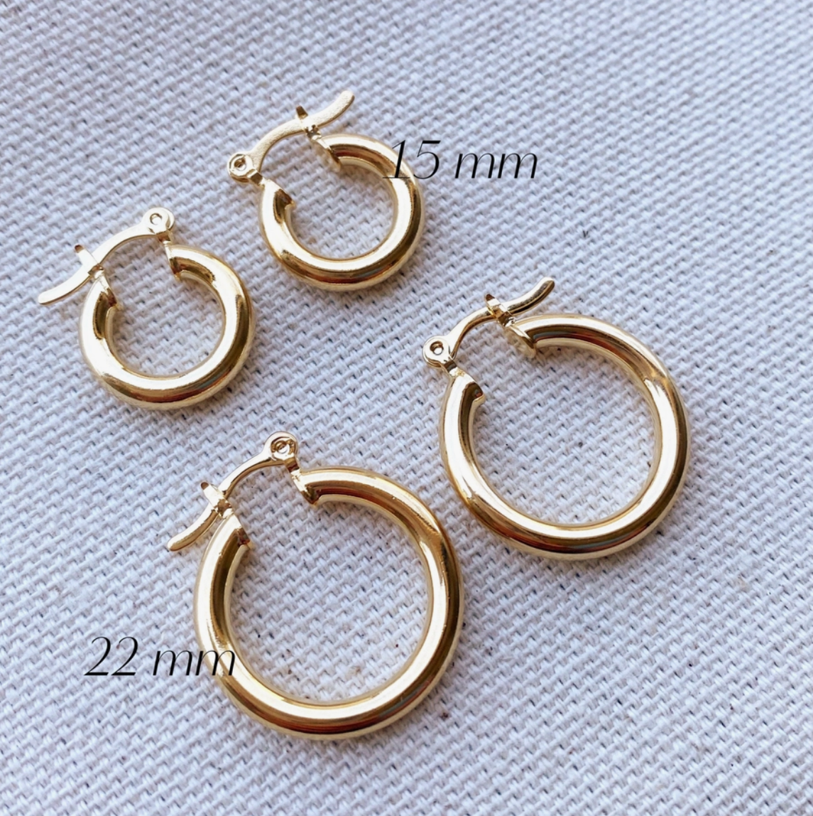 Gold Filled Selena Hoop Earrings