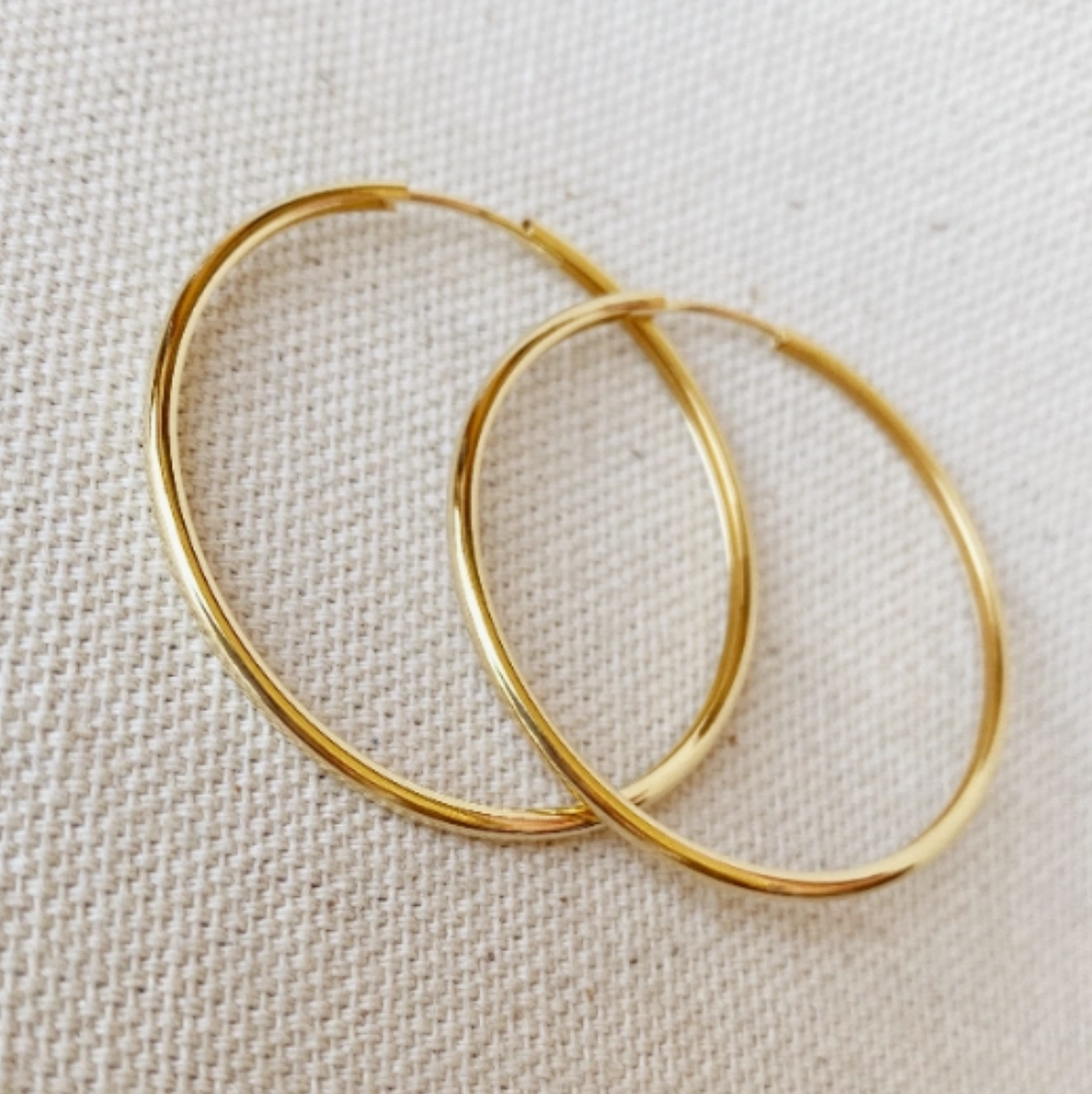 50mm Gold Filled Endless Hoops