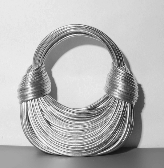 Silver Double Knot Bag