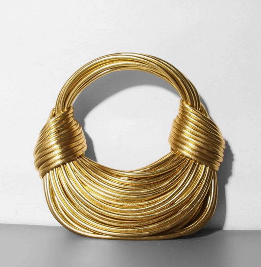 Gold Double Knot Bag