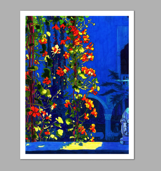 Nasturtium Blooms at the Gardner Print