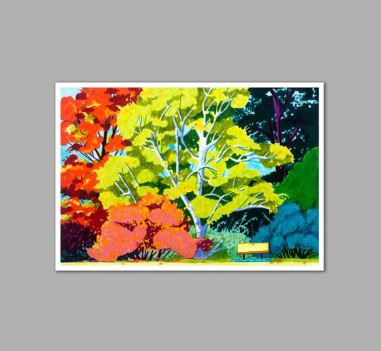 Not Quite Peak Foliage at the Arnold Arboretum Print