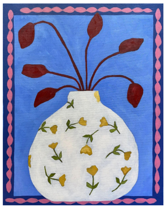 Floral Vase 8.5''x11'' Print
