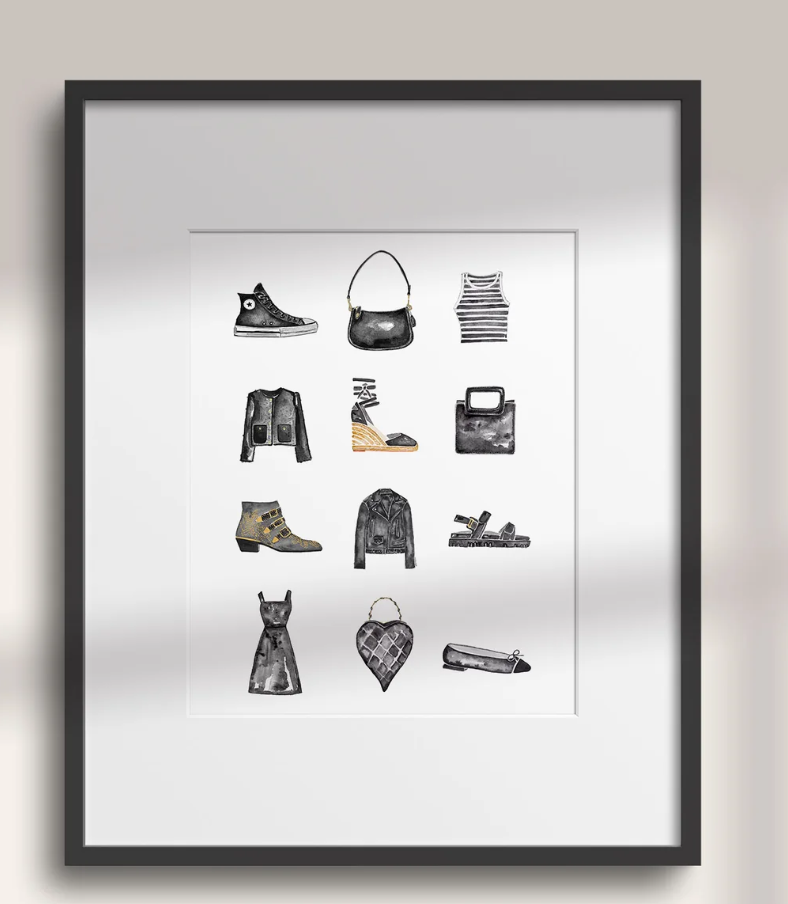 Fashion Monochrome 8x10 Art Print
