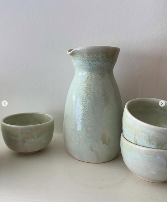 Ceramic Sake & Carafe Set