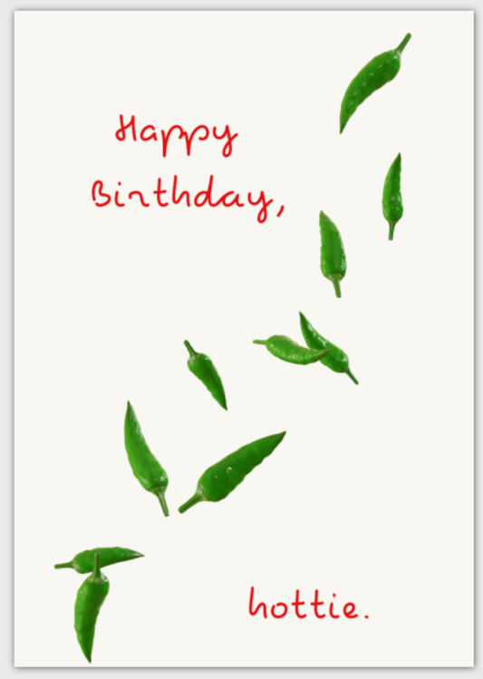 Hottie Birthday Card