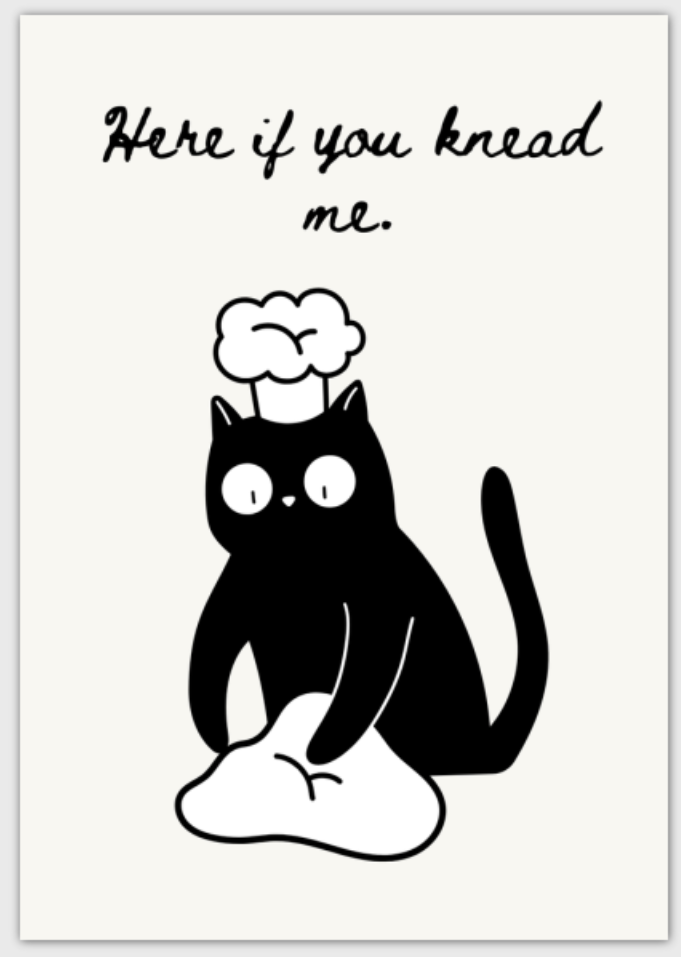 Knead Me Sympathy Card