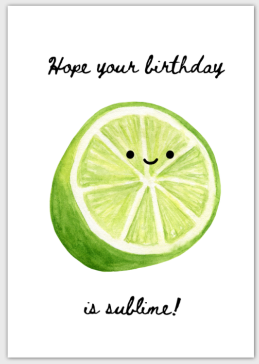 Sublime Birthday Card