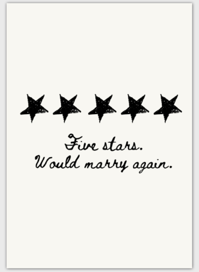 Would Marry Again Anniversary Card