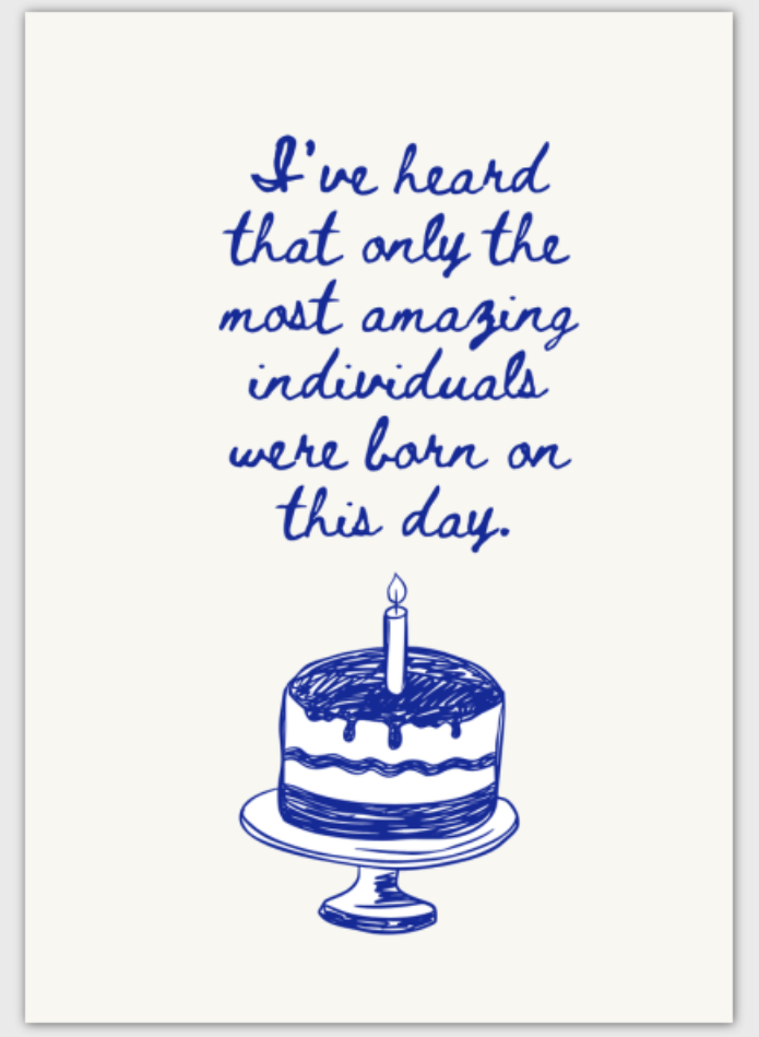 Amazing Individuals Card