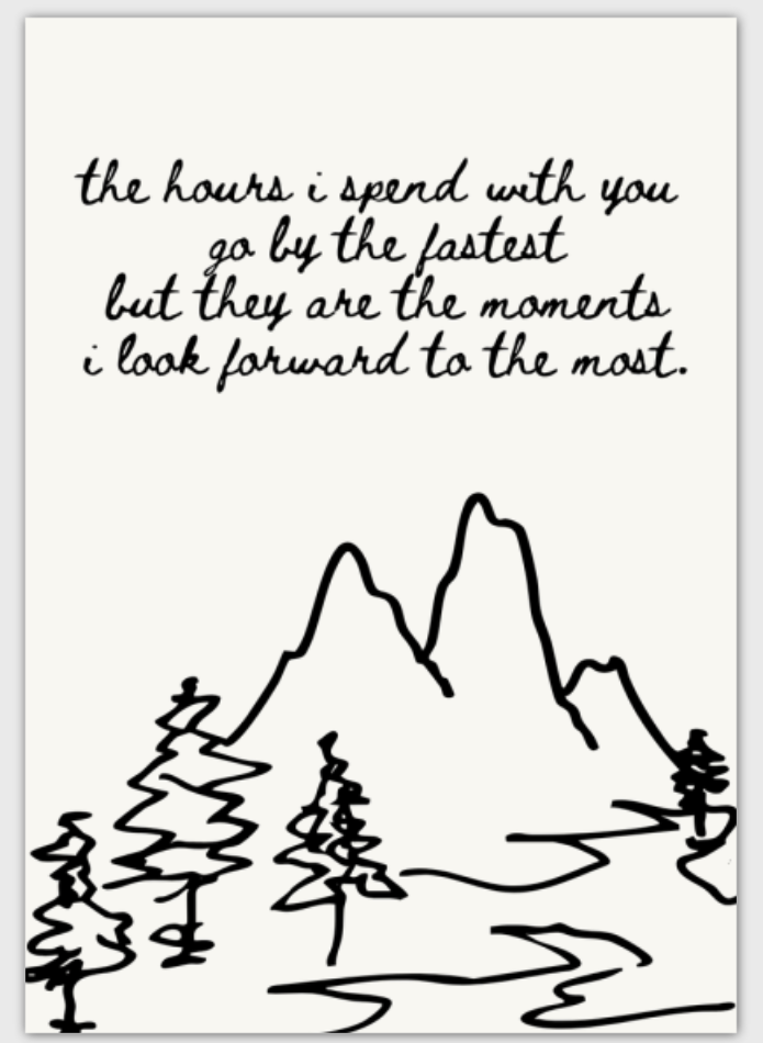 Moments I Look Forward To Card