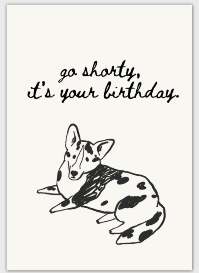 Corgi Birthday Card