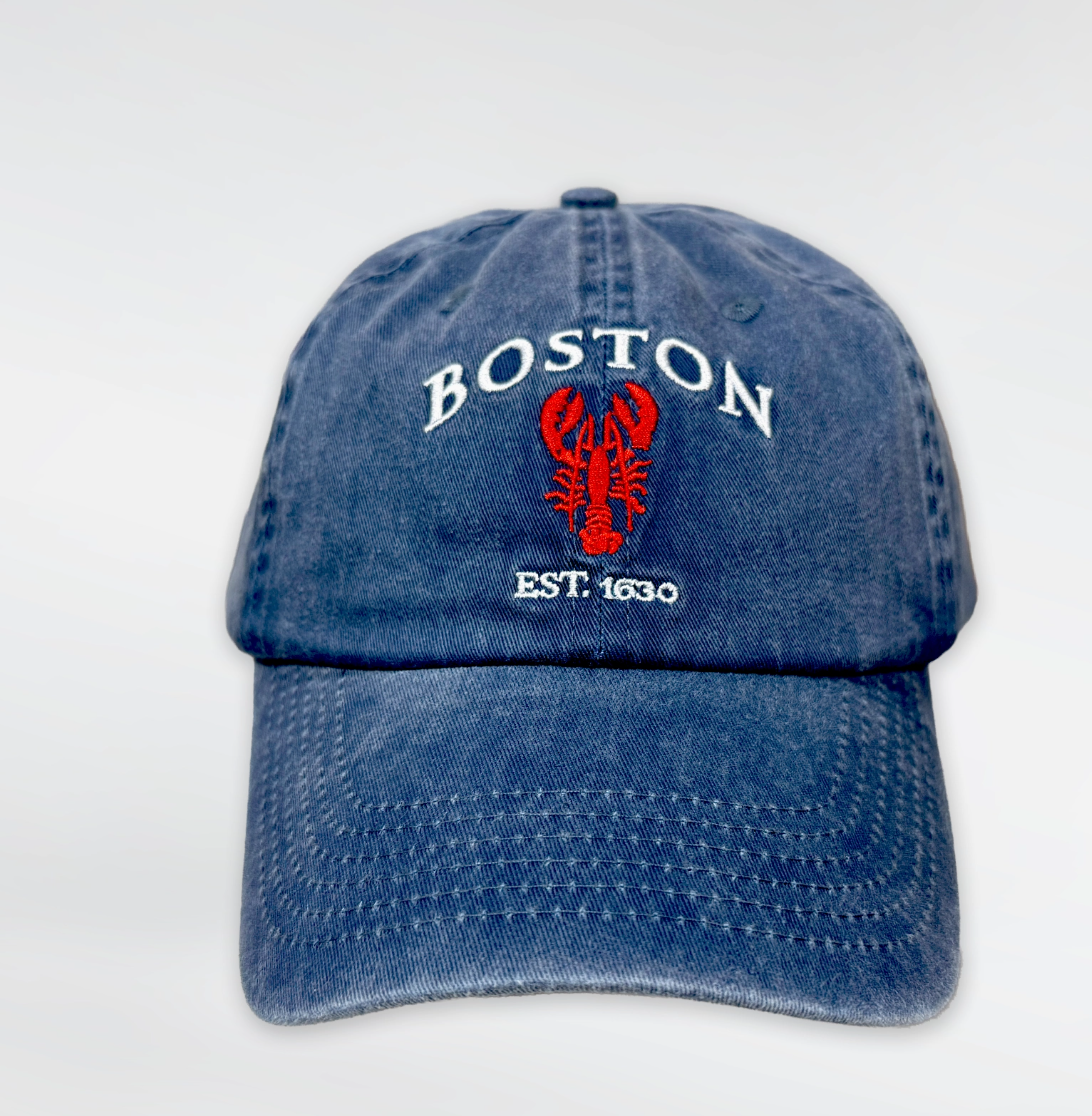 Boston Vertical Lobster Baseball Cap