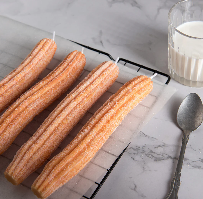Churros Taper Candles