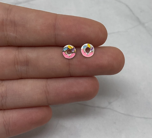 Sprinkle Donut Studs