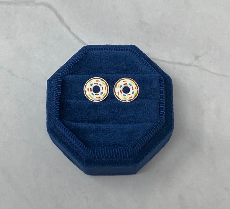 Vanilla Donut Studs