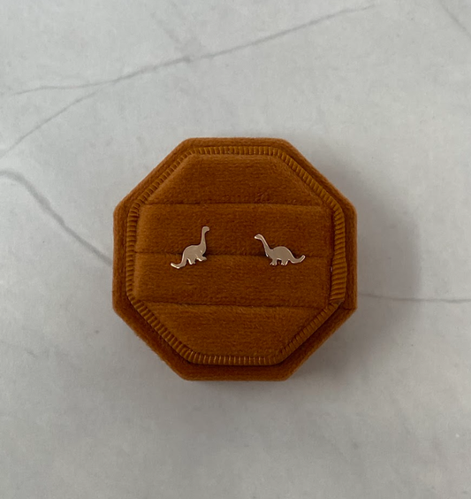 Rose Gold Dinosaur Studs