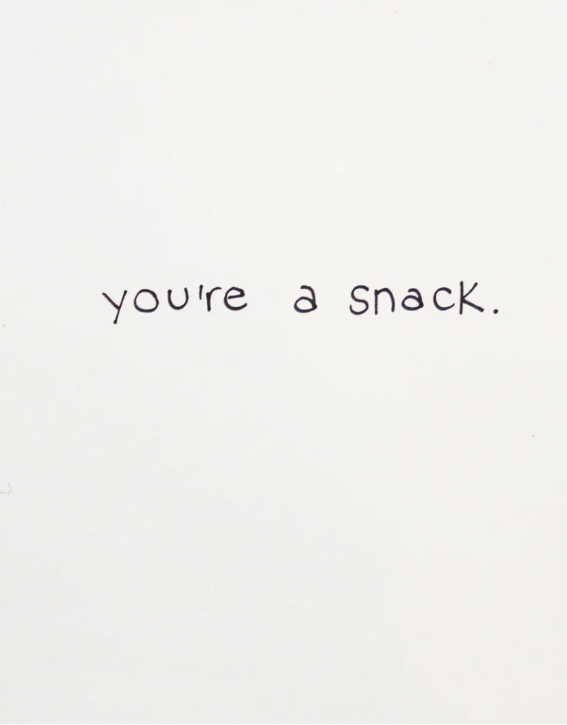 You'r A Snack Couples Card