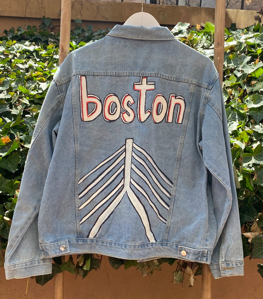 Boston Handpainted Denim Jacket