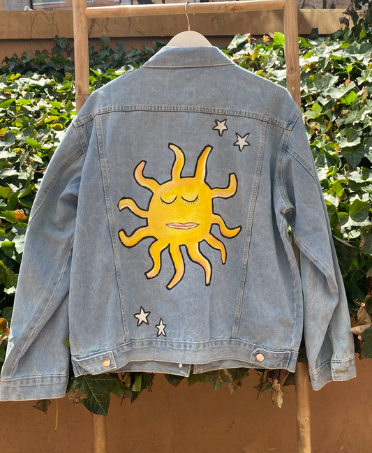 Big Sun Handpainted Denim Jacket