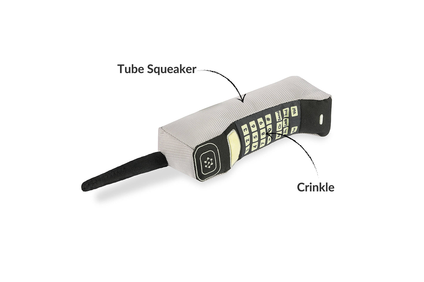 90s Classic Phone Squeaky Dog Toy