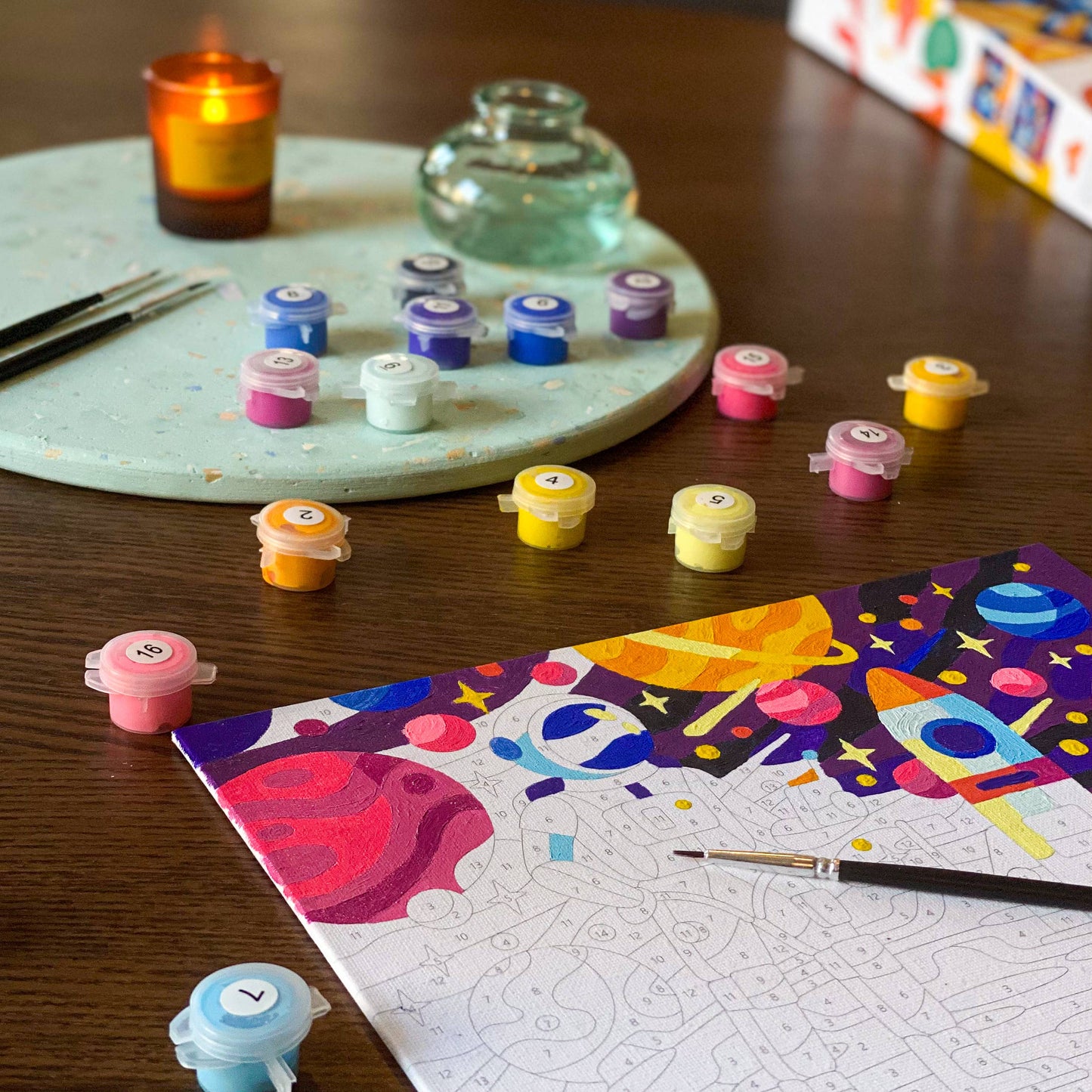 Paint Space & Sea Magic - Paint by Numbers Kit for Kids