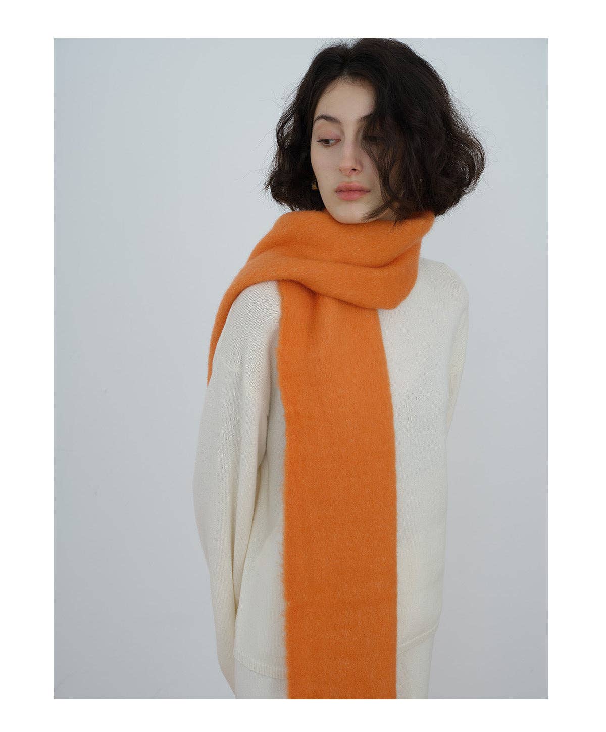 Burnt Orange Wool Scarf
